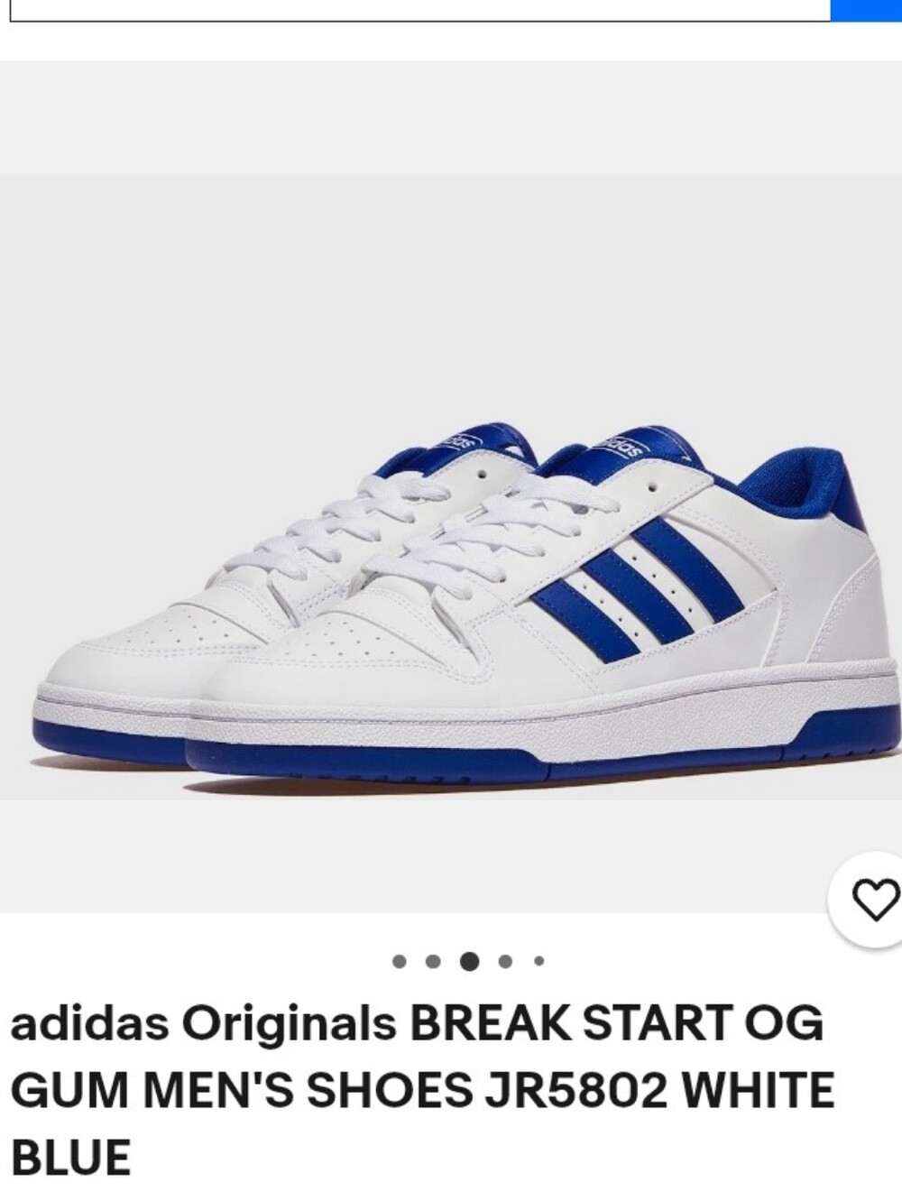 adidas Break Start OG Men's Sneakers - White/Blue